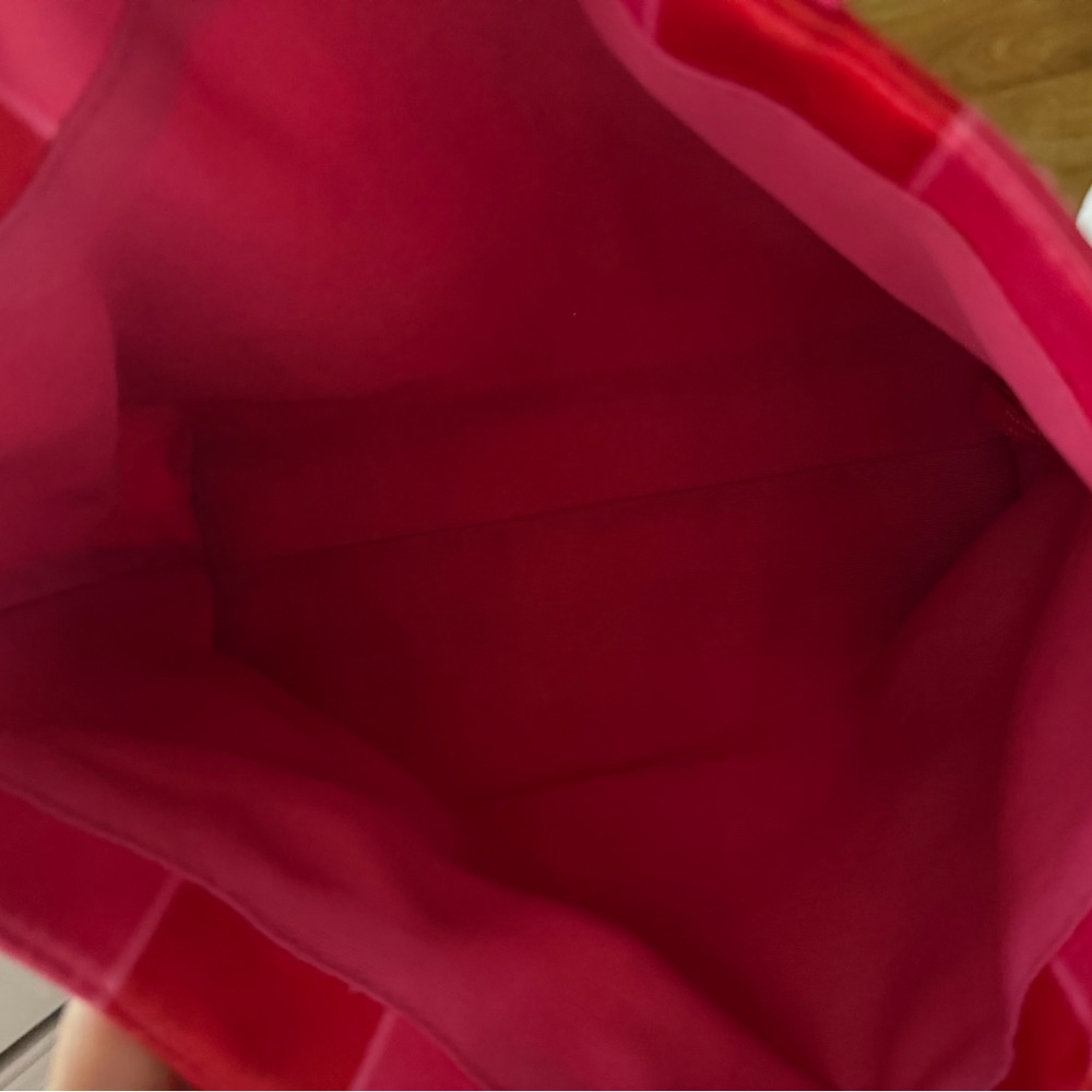 Victoria's Secret Bold Pink striped small tote - Picture 3 of 6